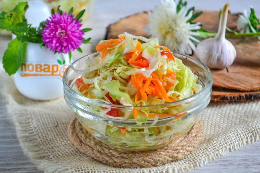 Салат из капусты «Провансаль» - Со Вкусом
