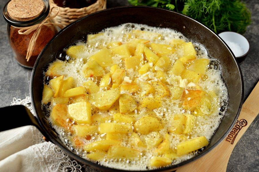 Картошка жареная на сливочном масле - рецепт автора Инна Галкина