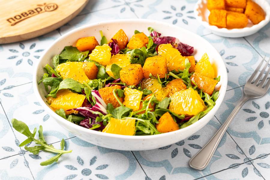 Марокканский салат из овощей и апельсина