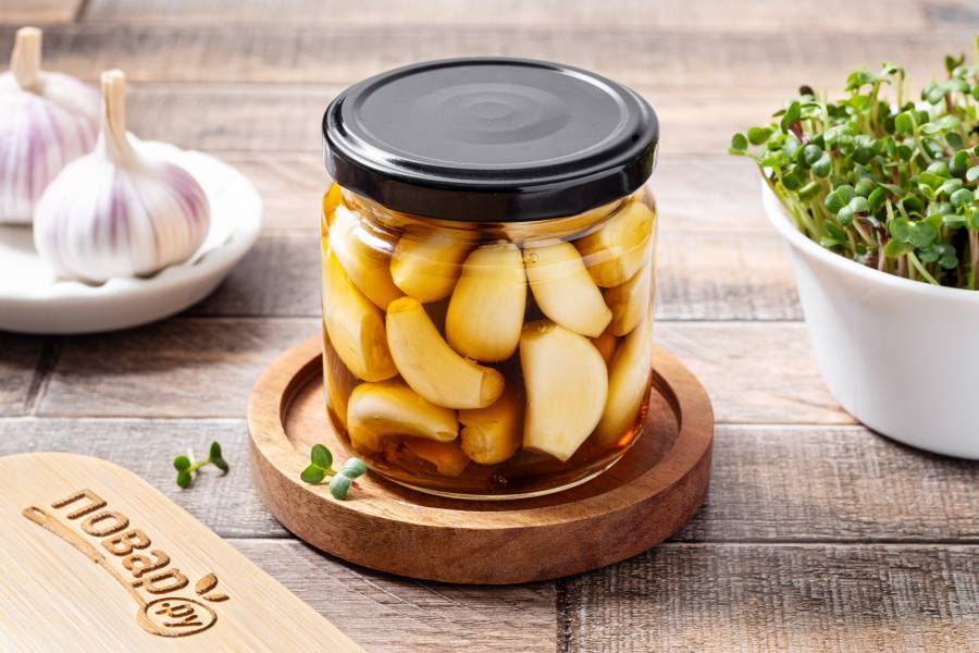 Маринованный чеснок по-корейски