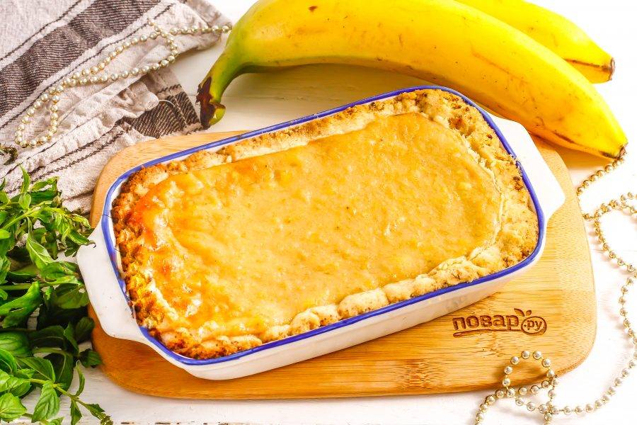 Пирог с бананами в духовке. Простой рецепт вкусного бананового пирога
