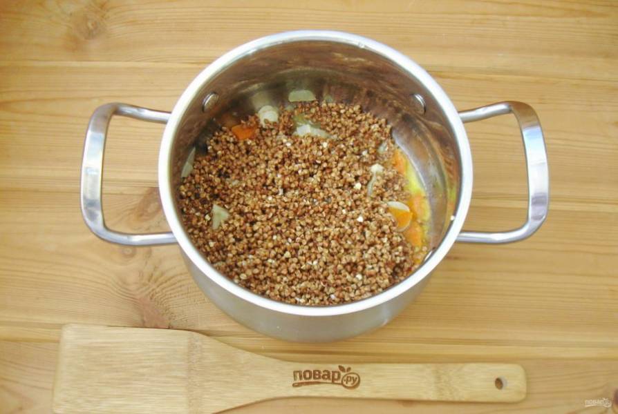 Гречка с грибами и морковью — рецепт пошаговый с фото