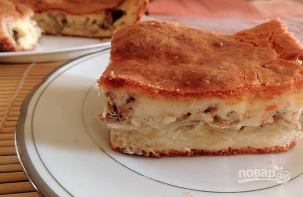 Вкусный заливной пирог с сайрой и картофелем — ингредиенты