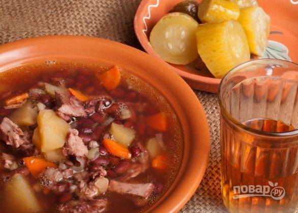 Суп из свинины с фасолью и картофелем по-украински, рецепт с фото — ремонты-бмв.рф