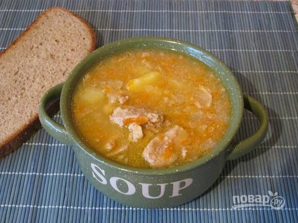 Гороховый суп из свинины