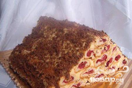 Торт "Монастырская изба" со взбитыми сливками