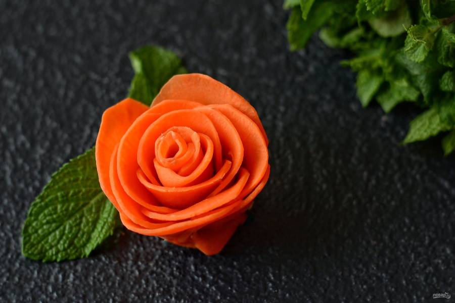 Розы из моркови - пошаговый рецепт с фото на Повар.ру