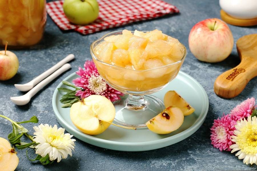 Варенье из яблок пятиминутка на зиму, его рецепт и особенности