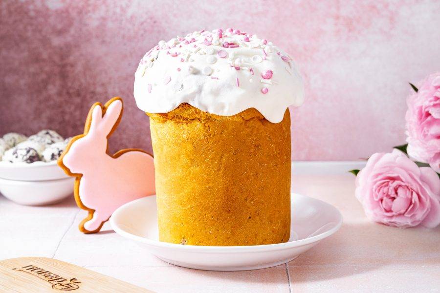 Глазурь для кулича без яиц готова!