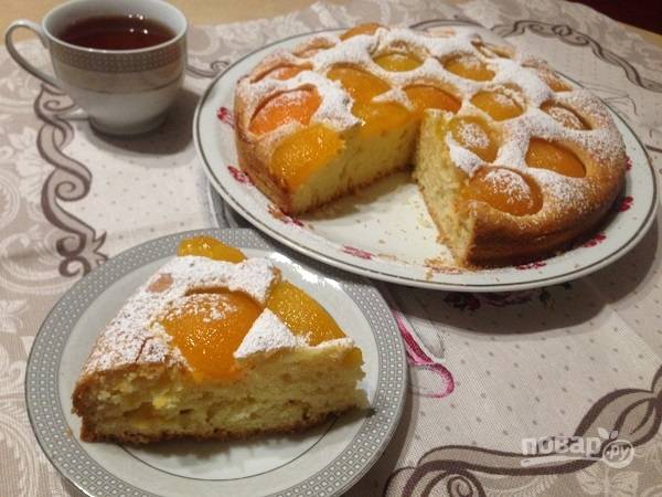 пирог с творогом и абрикосами рецепт с фото пошагово | Дзен