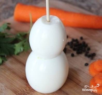 Сырная закуска «Снеговик» — рецепт с фото пошагово