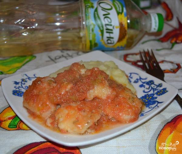 Ингредиенты для «Котлеты из судака в томатном соусе»: