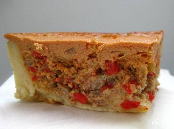Пирог с мясом в мультиварке