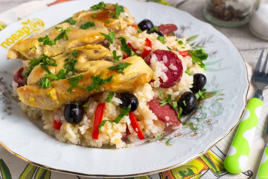 Блюда из куриного филе с рисом - рецепты с фото