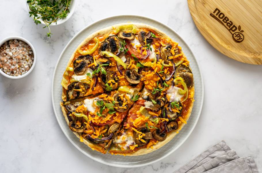 Тесто для пиццы без дрожжей - классический рецепт с пошаговыми фото