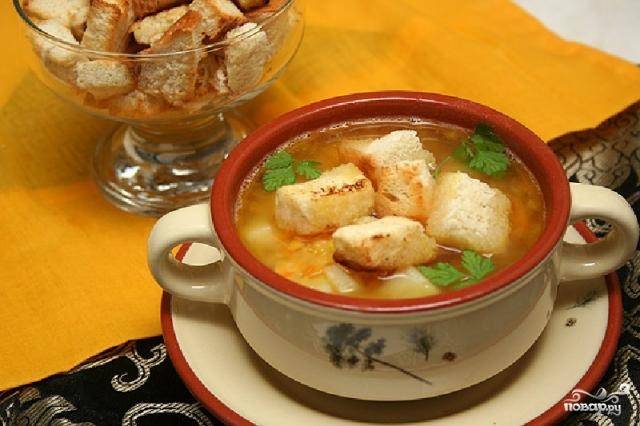 Рецепт: Супа из грудинки и риса - Супы - Первые блюда - Готовить легко!