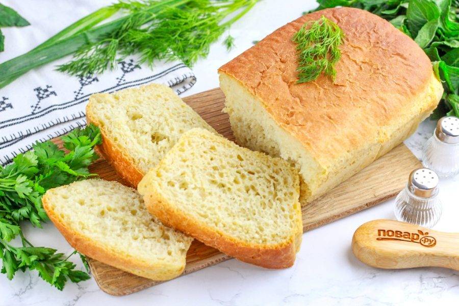 Как испечь вкусный белый хлеб в духовке. Простой рецепт