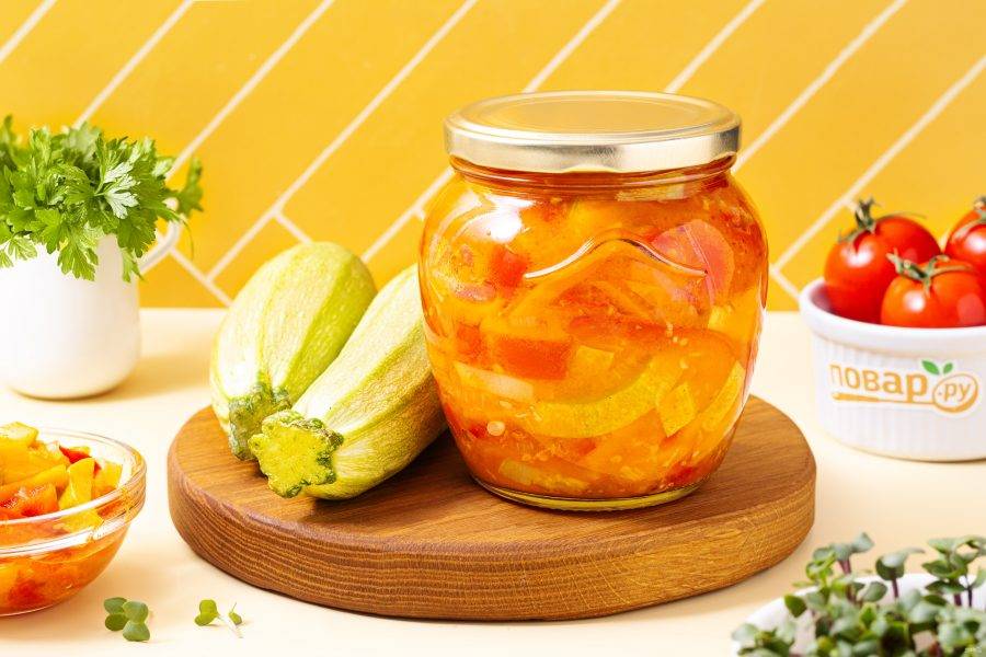 Лечо из кабачков готово, приятного вам аппетита!