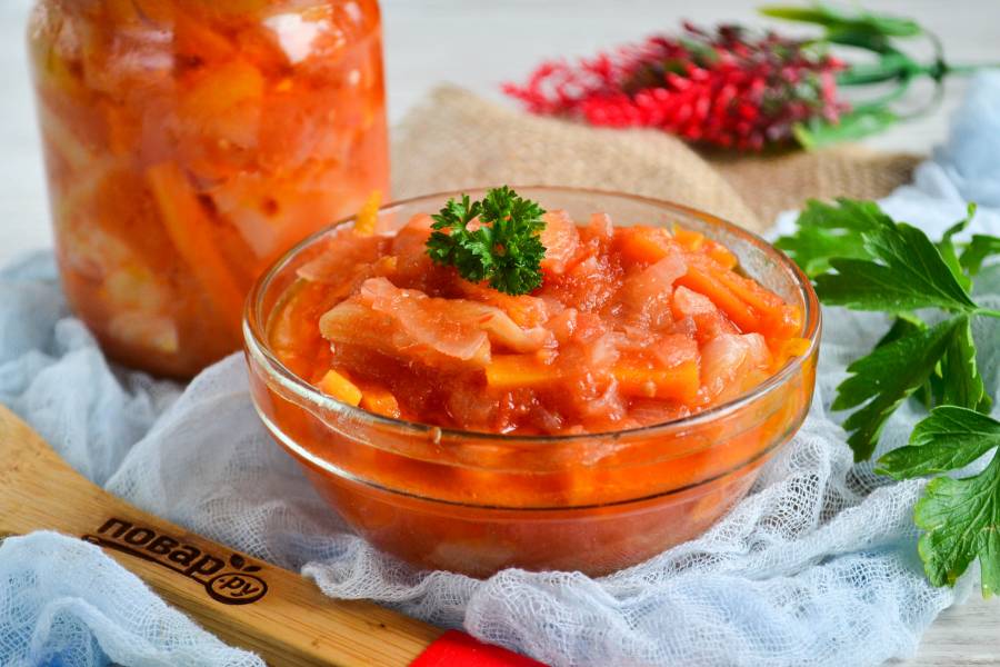Салат из моркови на зиму с болгарским перцем - Закрутки на зиму