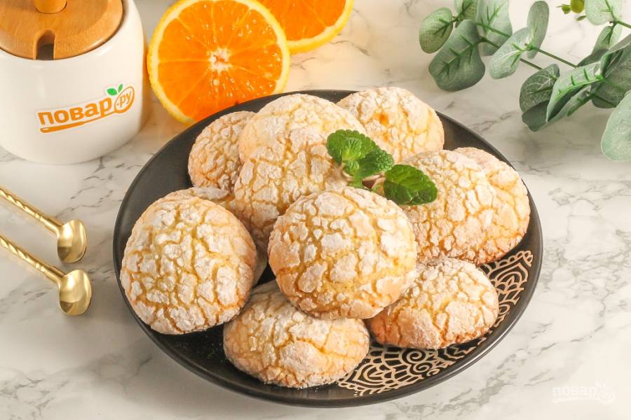 Апельсиновое печенье, пошаговый рецепт на ккал, фото, ингредиенты - маруся)))