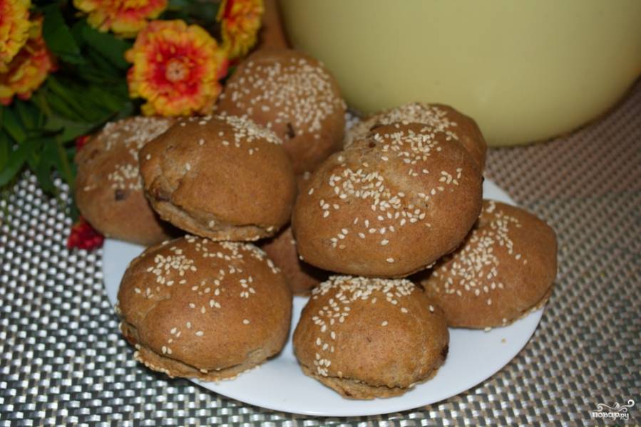 Ржаные булочки с луком в хлебопечке