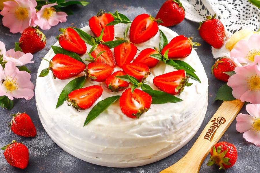 Торты с клубникой