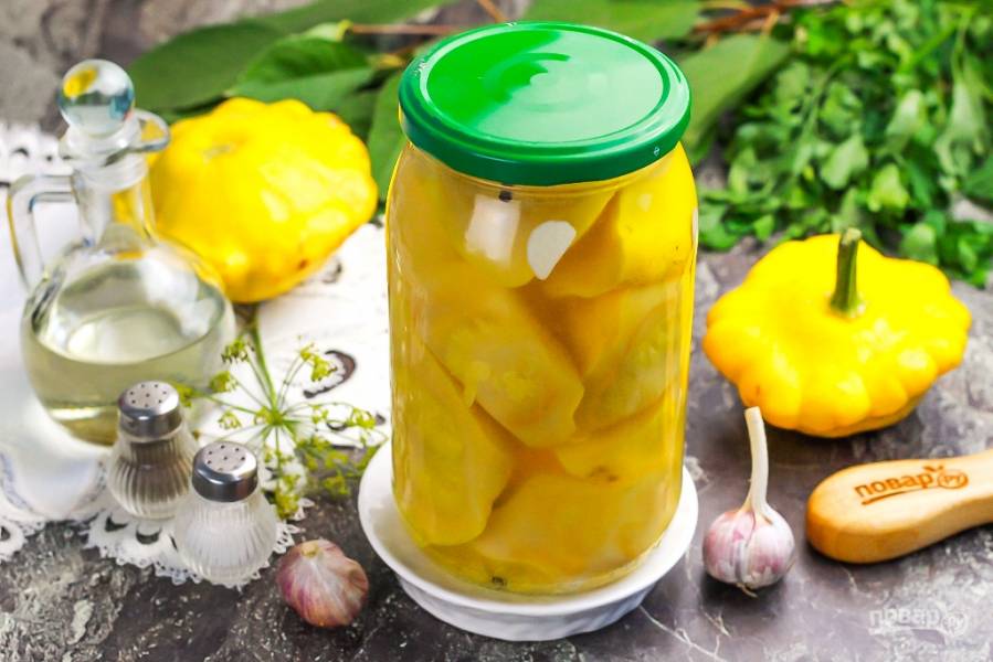 Патиссоны маринованные