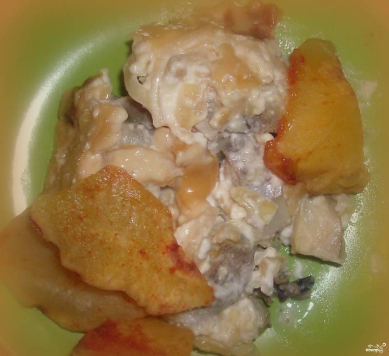 Рецепт 1: рыба с картофелем в духовке