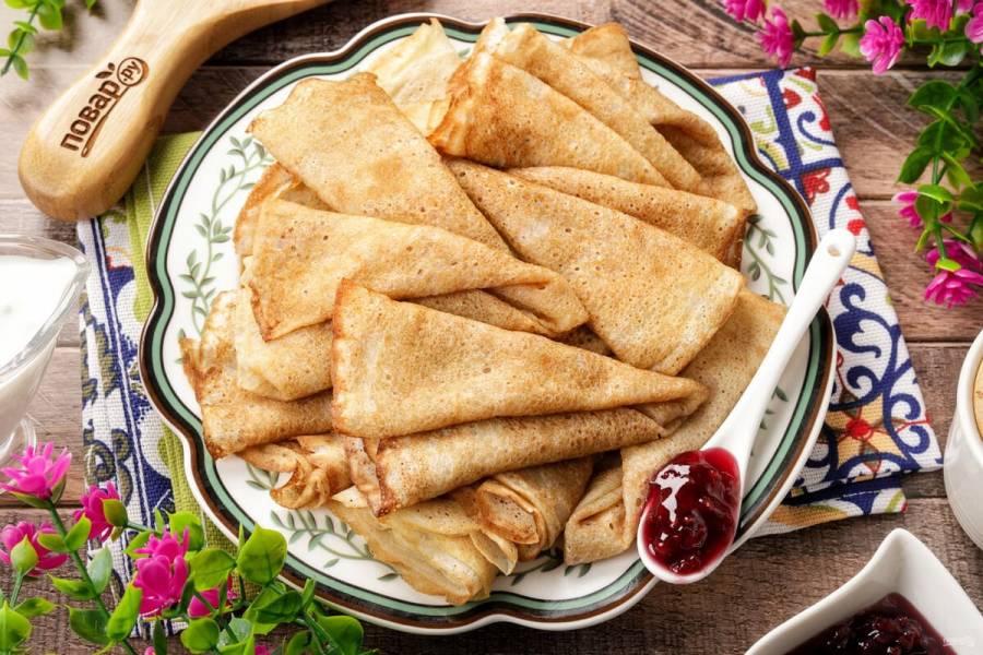 Блины на сыворотке