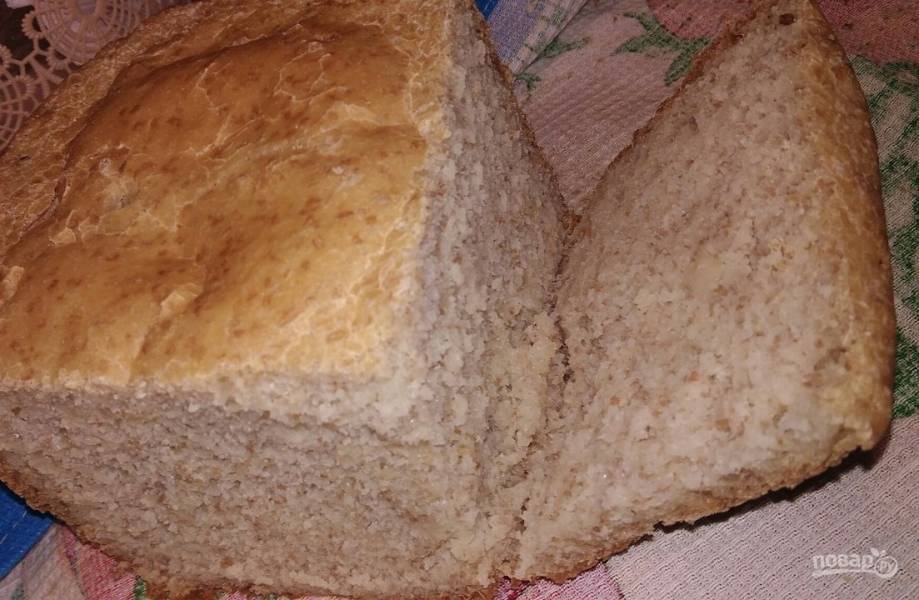 Хлеб с пшеничными отрубями в хлебопечке