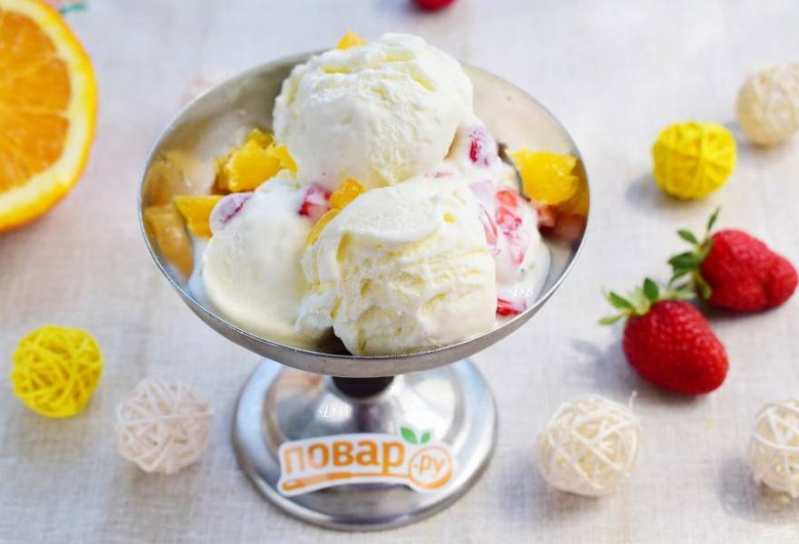 Мороженое с фруктами — простой десерт за 10 минут - Рецепты и советы от ТМ «Ласунка» | вторсырье-м.рф