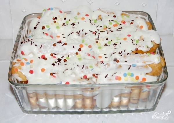Заварной торт Дамские пальчики — рецепт с пошаговыми фото