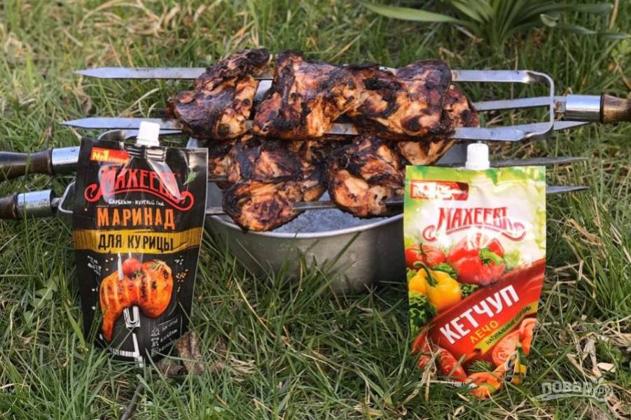 Куриный шашлык в маринаде "Махеевъ" из России