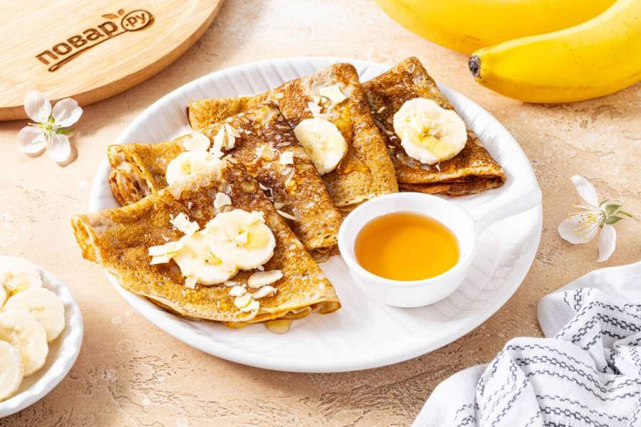 Блины с бананом