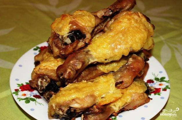 Куриные голени под сыром – кулинарный рецепт