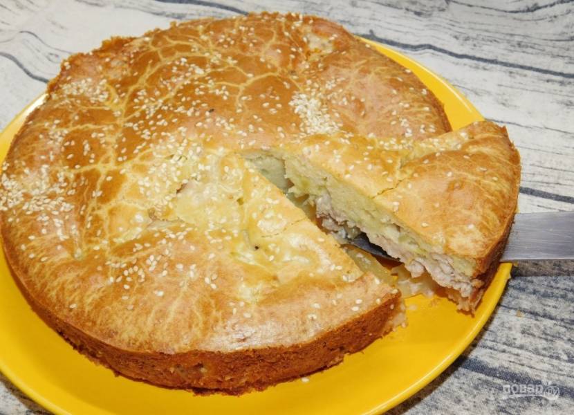 Заливной пирог с фаршем и картошкой - 5 лучших рецептов с фото