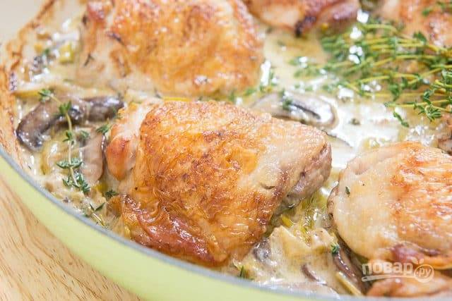 Курица в сырно-молочном соусе – кулинарный рецепт