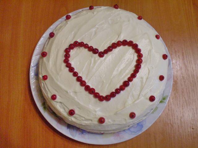 Торт к дню рождения мамы. (тренировка) - пошаговый рецепт с фото
