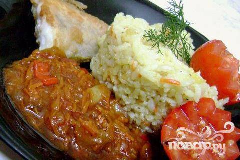 Рыба с рисом и овощами в духовке - пошаговый рецепт с фото на luchistii-sudak.ru