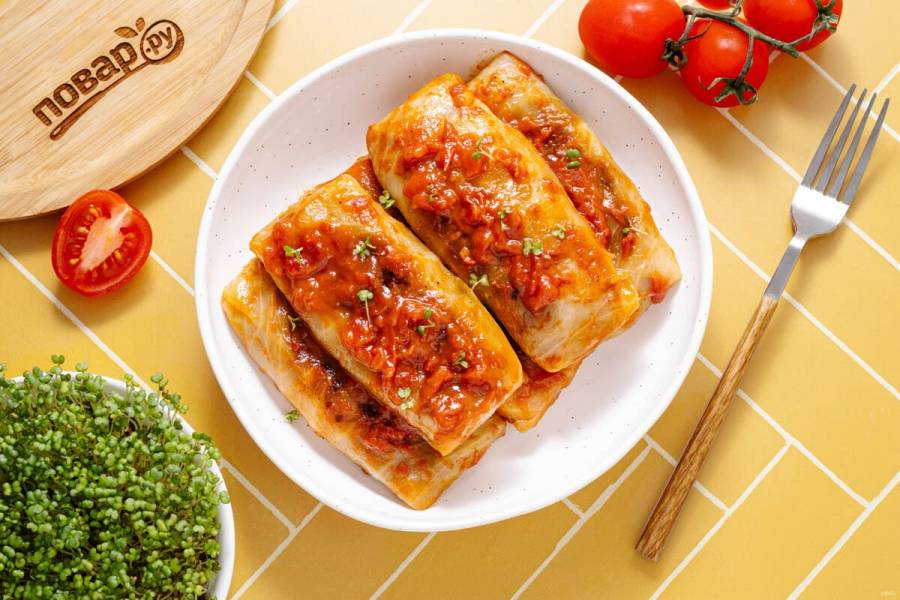 Постные голубцы