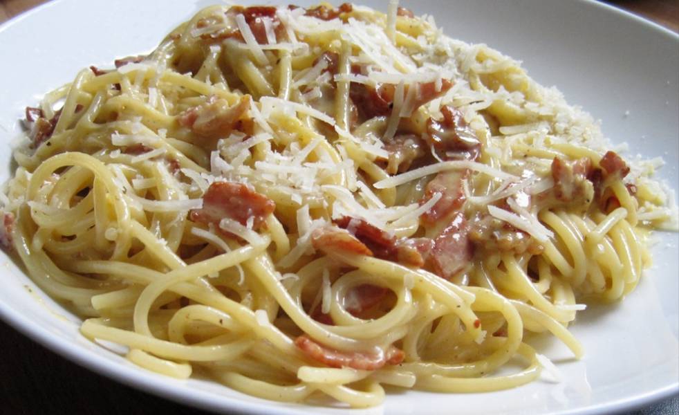 Спагетти карбонара с беконом и яйцом рецепт – Итальянская кухня: Паста и пицца. «Еда»