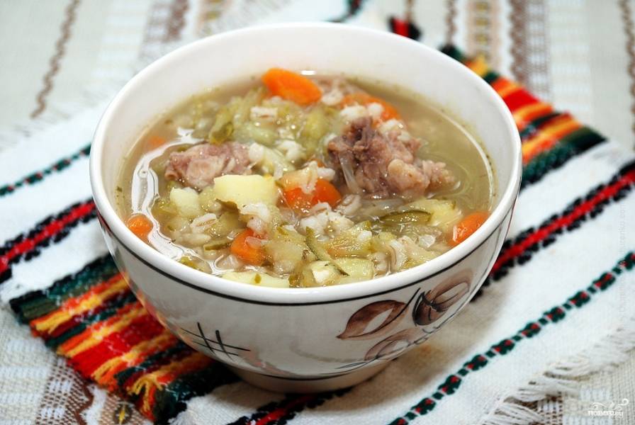 Куриный суп с перловкой - Пошаговый рецепт с фото. Супы с крупами
