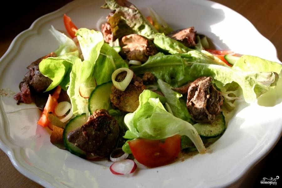Классический салат из печени трески, пошаговый рецепт с фото на ккал