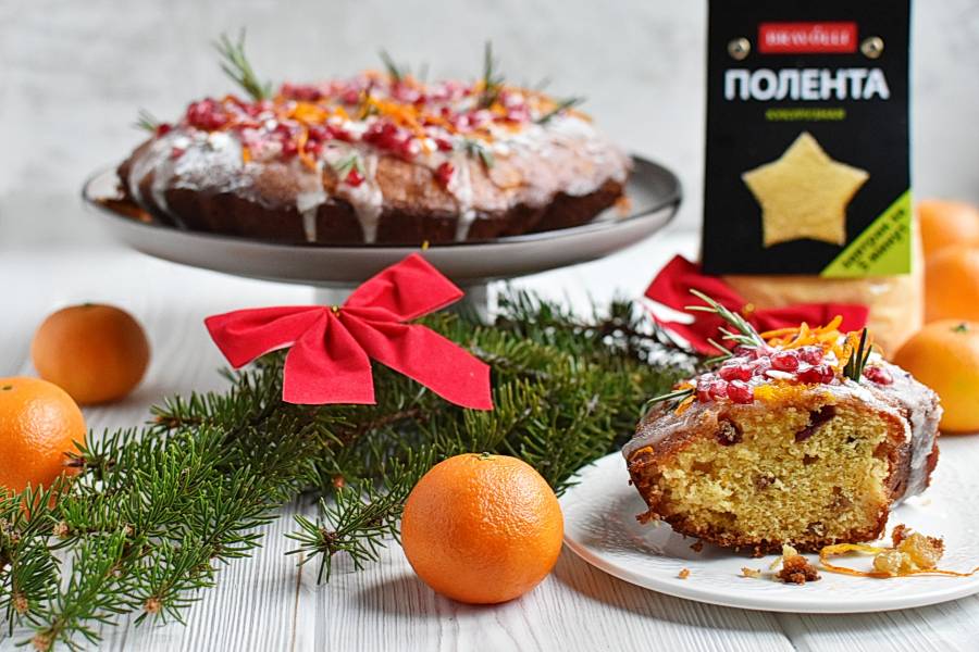 Апельсиновый кекс с полентой "Bravolli"