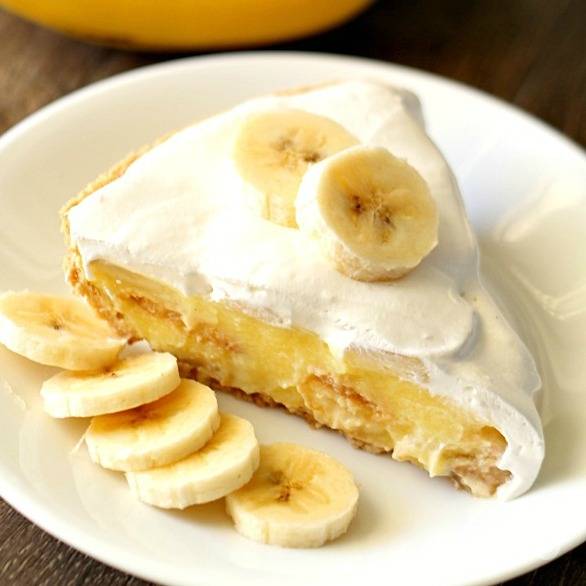 Рецепт бананового пирога на молоке