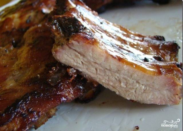 Вкуснейшие свиные ребра в духовке — Кулинария