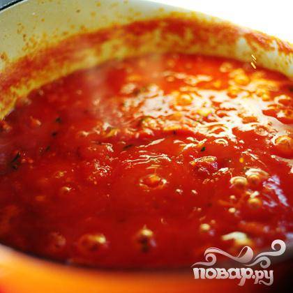 Варить соус в течении 20-25 минут.