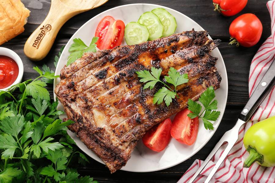 Ребрышки на мангале