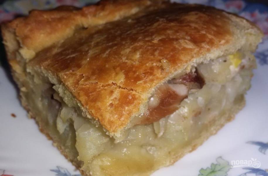 Пирог с курицей и картошкой в духовке - 10 пошаговых рецептов с фото