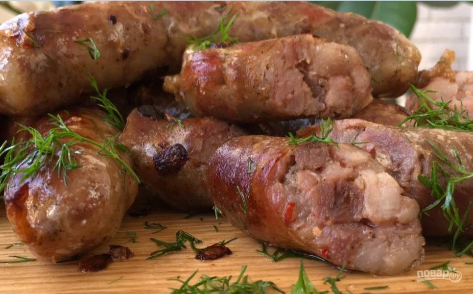 Домашние колбаски в кишке из свиного и куриного мяса рецепт пошаговый с фото - tdksovremennik.ru